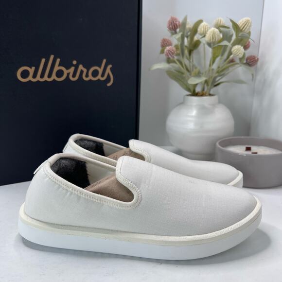 Allbirds Wool Lounger Loafers Natural White (Blizzard Sole) Women 8  Tried On - Picture 3 of 11